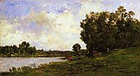 Cattle on the Bank of the River, 1872, daubigny