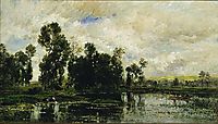 Edge of the Pond, 1873, daubigny