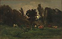 The meadow of graves in Villerville, c.1874, daubigny