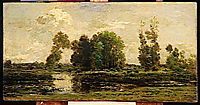 The pond, 1870, daubigny