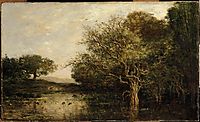 The pond with a herons, 1857, daubigny