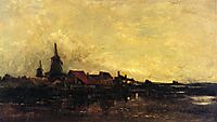 The River Meuse at Dordrecht, 1872, daubigny