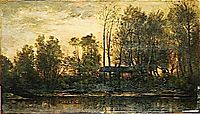 Sunset, Lower Meudon, 1869, daubigny