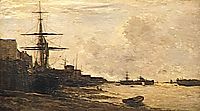 The Themse in Erith, 1866, daubigny