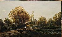 The turkey keeper, 1858, daubigny