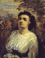 Bust of a Woman, c.1855, daumier