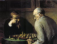Chess-Players, c.1867, daumier