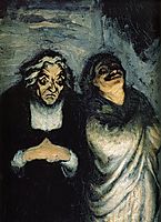 Comedy scene (scene from Molière), daumier