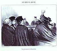 The Conclusion of a Speech à la Demosthene, 1848, daumier
