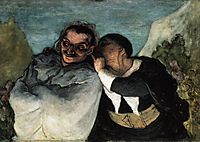 Crispin and Scapin, c.1865, daumier