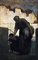 The Laundress, c.1861, daumier