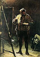 The Painter at His Easel, daumier