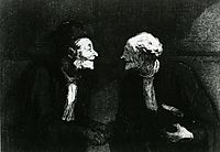 Two Lawyers the Handshake, daumier