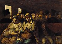 A Wagon of the Third Class, c.1864, daumier