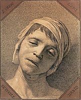 Head of the Dead Marat, 1793, david