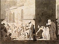 Homer Reciting his Verses to the Greeks, 1794, david