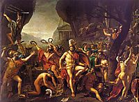 Leonidas at Thermopylae, 1814, david