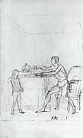 Louis XVI Showing the Constitution to his Son, the Dauphin, 1792, david