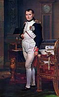 Napoleon Bonaparte in his Study at the Tuileries, 1812, david