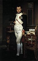 Napoleon in his Study, 1812, david