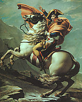 Napoleon Crossing the Alps at the St Bernard Pass, 20th May 1800, 1801, david