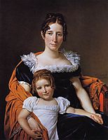 Portrait of the Comtesse Vilain XIIII and her Daughter, 1816, david