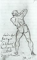 Study after Michelangelo, 1790, david