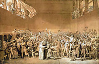 The Tennis Court Oath, June 20 1789, 1791, david
