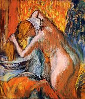 After the Bath, Woman Drying Her Hair, c.1903, degas