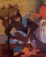 At the Milliner-s, c.1910, degas