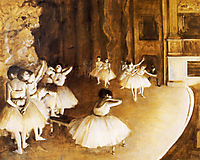 The Ballet Rehearsal on Stage, 1874, degas