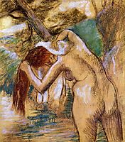 Bather by the Water, c.1903, degas