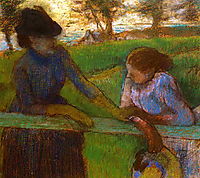 The Conversation, c.1889, degas