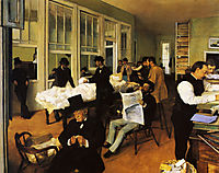 A Cotton Office in New Orleans, 1873, degas