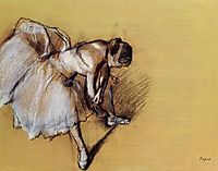 Dancer Adjusting Her Sandel, c.1890, degas