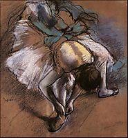 Dancer Adjusting Her Slipper, 1885, degas