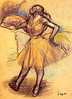 Dancer with a Fan (study), c.1900, degas