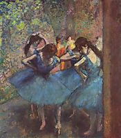 Dancers in Blue, 1895, degas