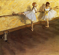 Dancers Practicing at the Barre, 1877, degas