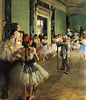 The Ballet Class, 1874, degas