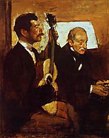 Degas- Father Listening to Lorenzo Pagans, 1870, degas