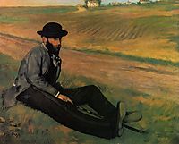 Eugene Manet, 1874, degas