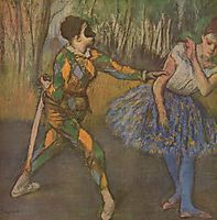 Harlequin and Colombina, 1886, degas