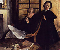 Henri Degas and his Niece Lucie Degas, 1876, degas