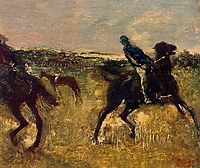 Jockeys, 1895, degas