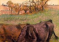 Landscape. Cows in the Foreground, c.1893, degas
