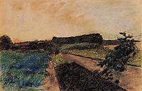Landscape on the Orne, c.1884, degas