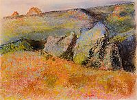 Landscape with Rocks, c.1893, degas