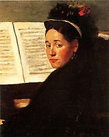 Mademoiselle Didau at the Piano, 1872, degas