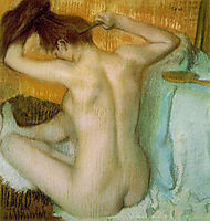 Nude woman combing her hair, 1888-1890, degas